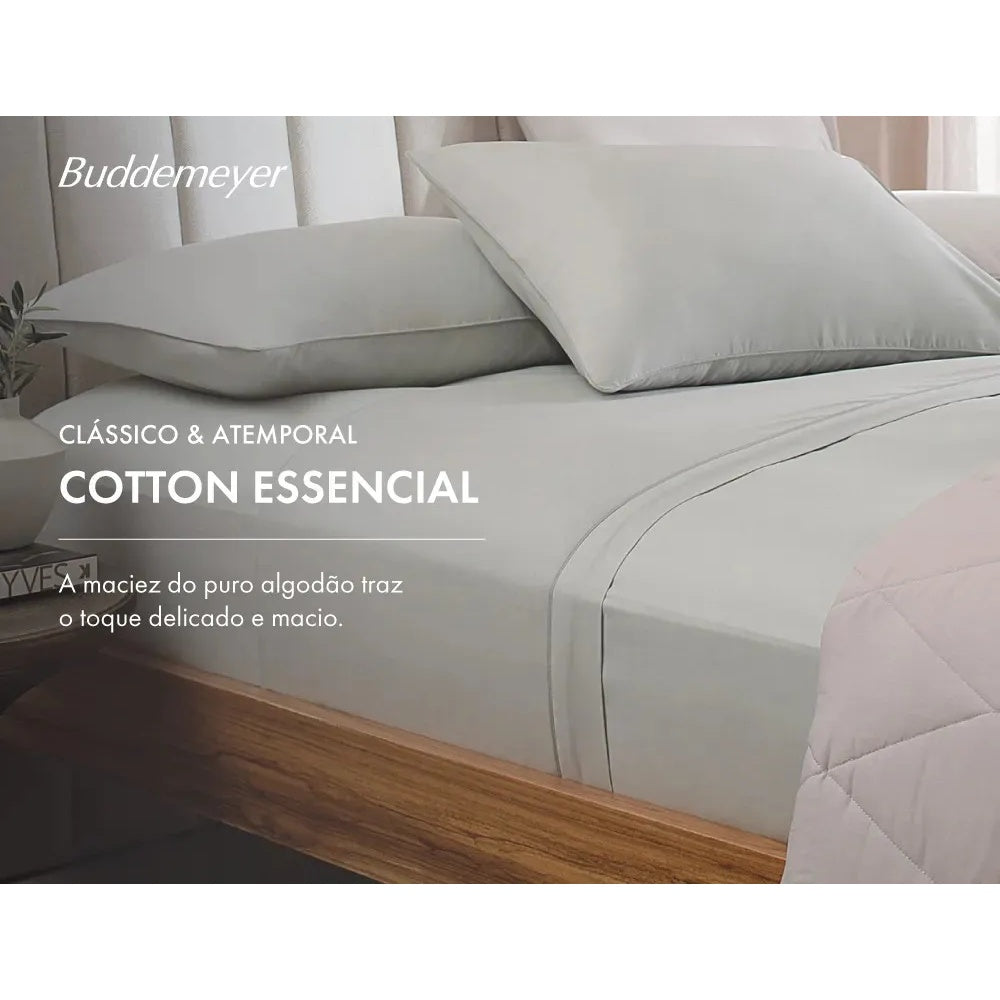 Jogo De Cama Queen Cotton Essential Cor Bege