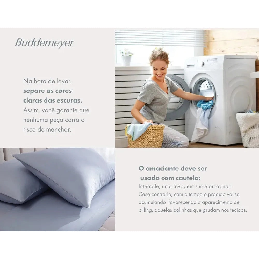 Jogo De Cama Queen Cotton Essential Cor Bege
