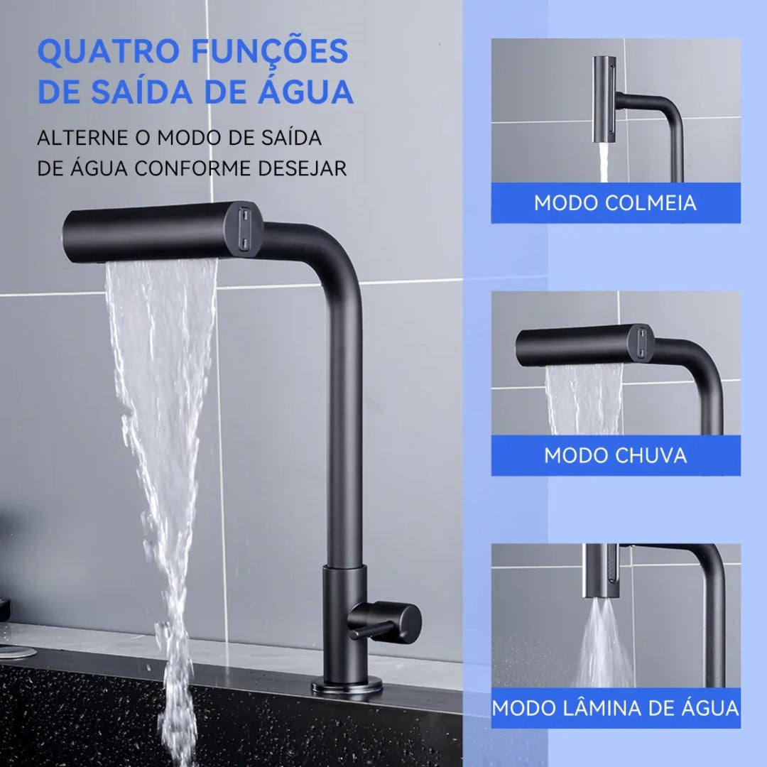 Cuba Gourmet Inox 50*40cm Com Torneira E 4 Saídas De Água
