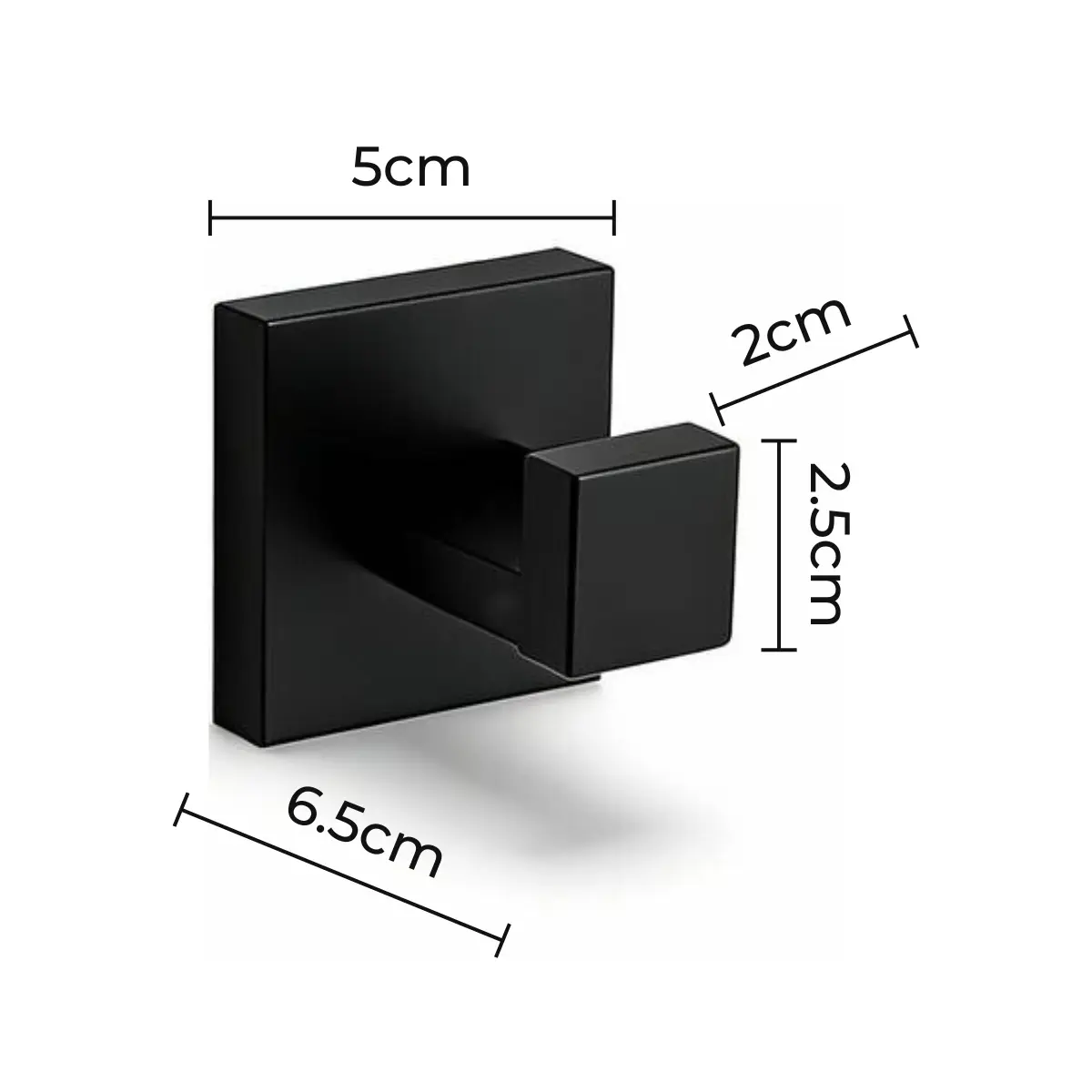 Kit Acessórios Banheiro Preto Inox 4 Peças Quadrado Premium Barra Toalha Porta Papel Higiênico Gancho Toalha de Rosto Multiuso Antiferrugem Instalação Com Parafuso Stillus Home